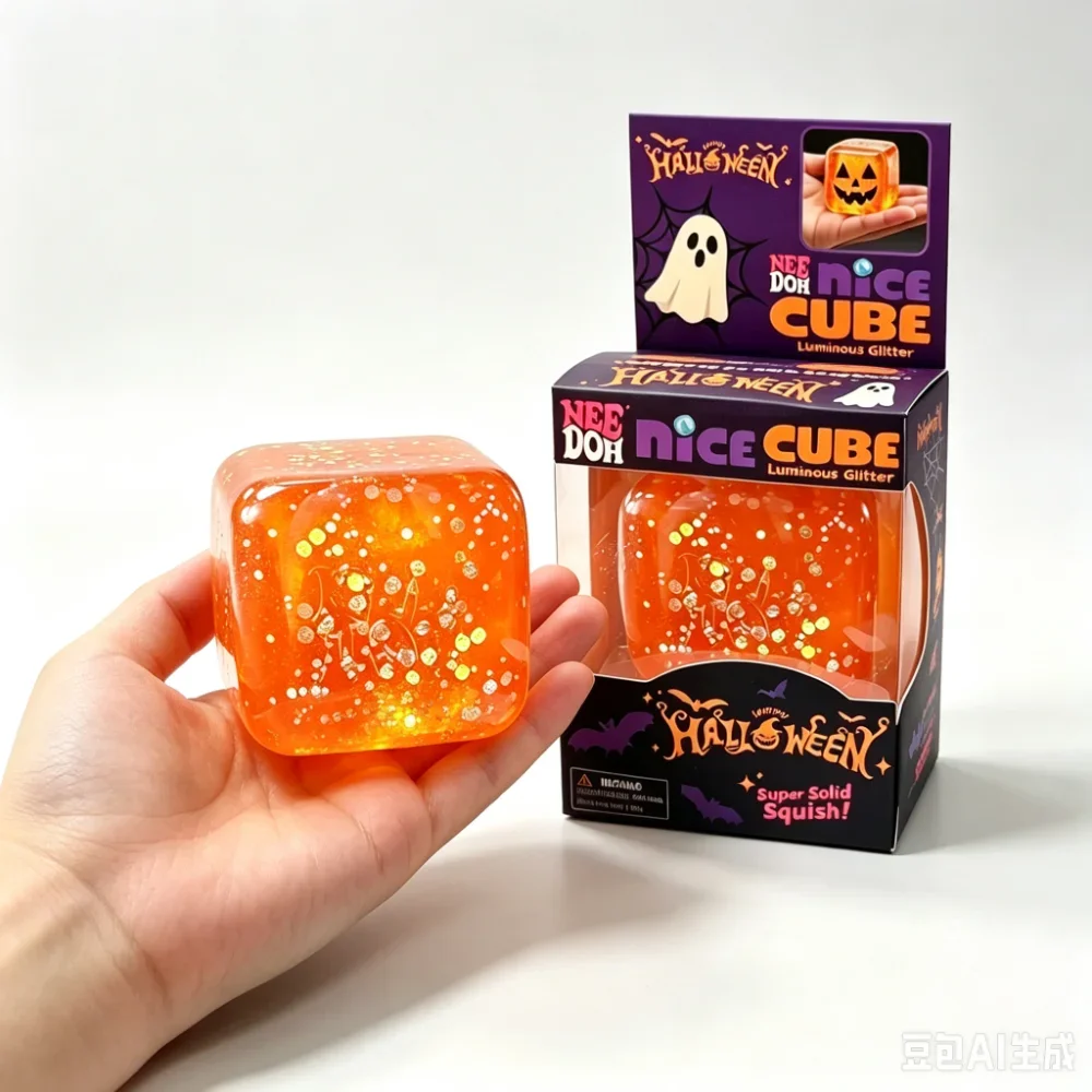 Needoh Halloween Squeeze Toys Sensory Toy Colorful Knead Stretch Anxiety Relief ADHD Fidget Toy Leisure Gift