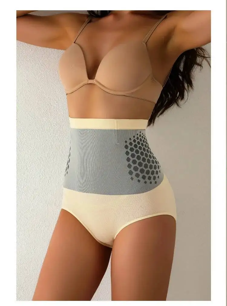 4-in-1 Microparticle Sculpting Shorts Seamless High-Waisted Abdominal Control Butt Lifting Non-Slip Women's Body Shaping Shorts
