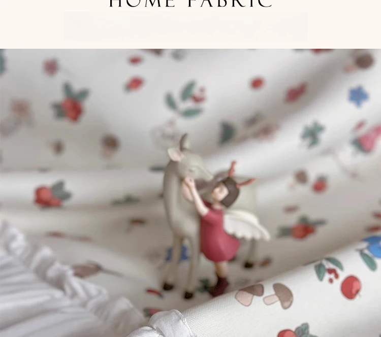 Little Flower Rabbit Cream French Children's Room Cute Cartoon Princess Girl Bedroom Blackout Skirt Curtain Design
