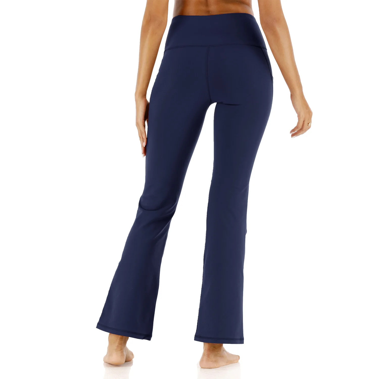 Womens Flare Leggings with Pockets High Waist Tummy Control Yoga Pants Bootcut Workout Casual Wear Premium Activewear