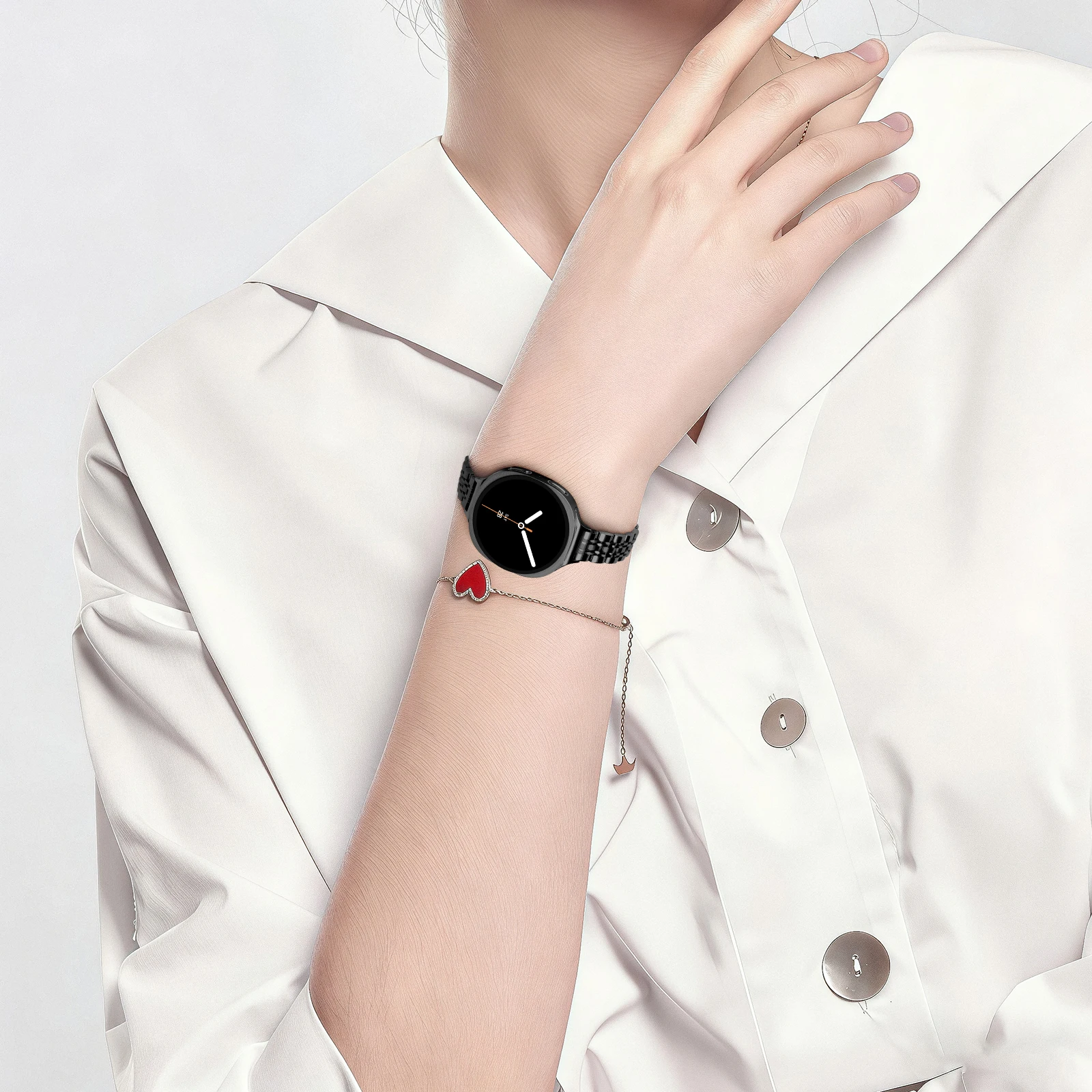 Stainless steel Straps for Samsung Galaxy watch 9/8 classic 40mm 44mm 46mm Metal Wrist Link bracelet correa Galaxy watch 8 Bands