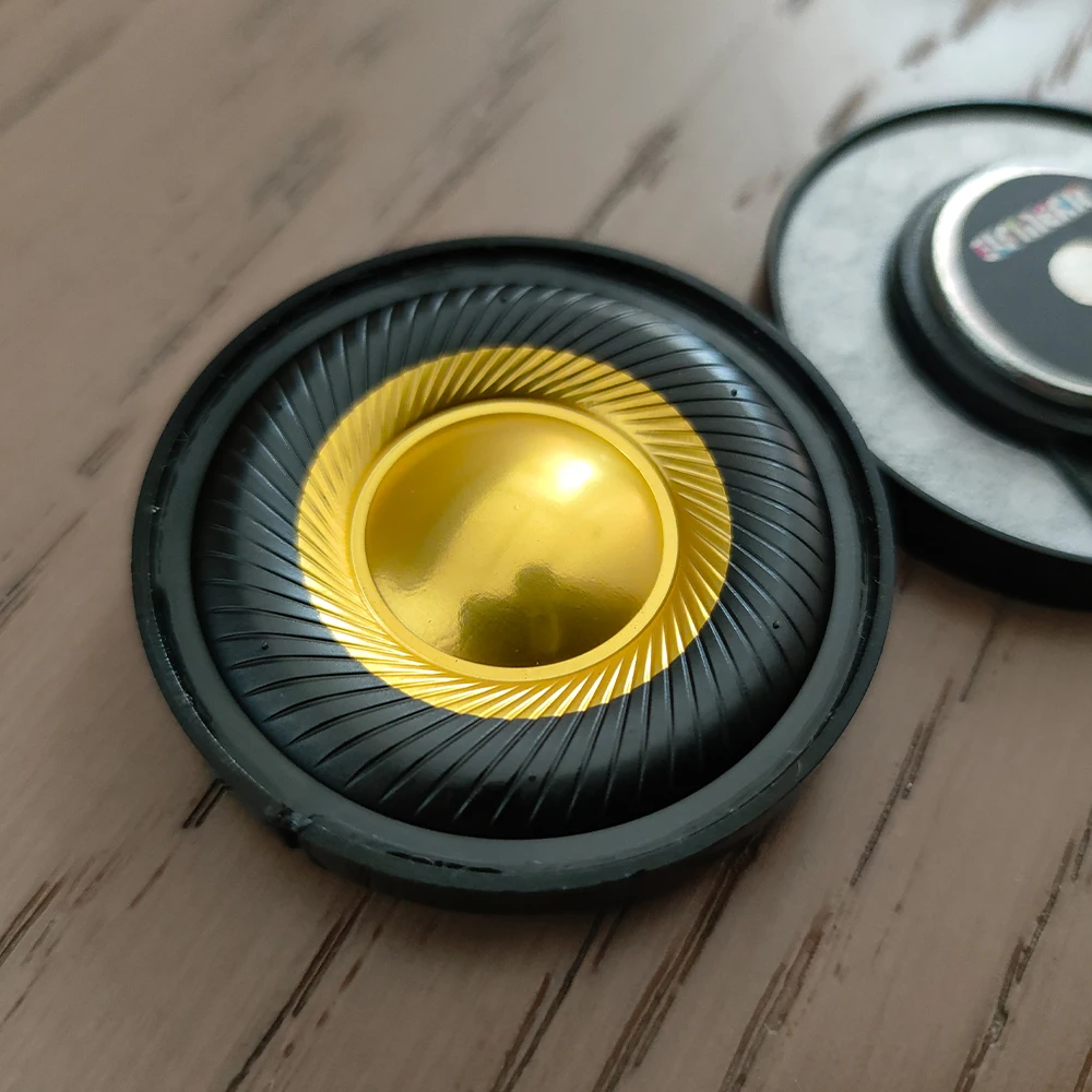 ELFINEAR CarbonGild 40 1Pair 40mm Carbon Fiber Gilded Dome Headphone Driver, 32Ω/300Ω Options