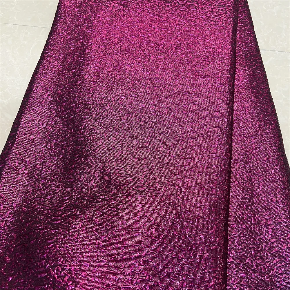 2024High Quality African Nigerian Tulle Lace Fabric Embroidery Silk Fabric French Dress Prom Party Gown For Sewing 5Yards YXZ130