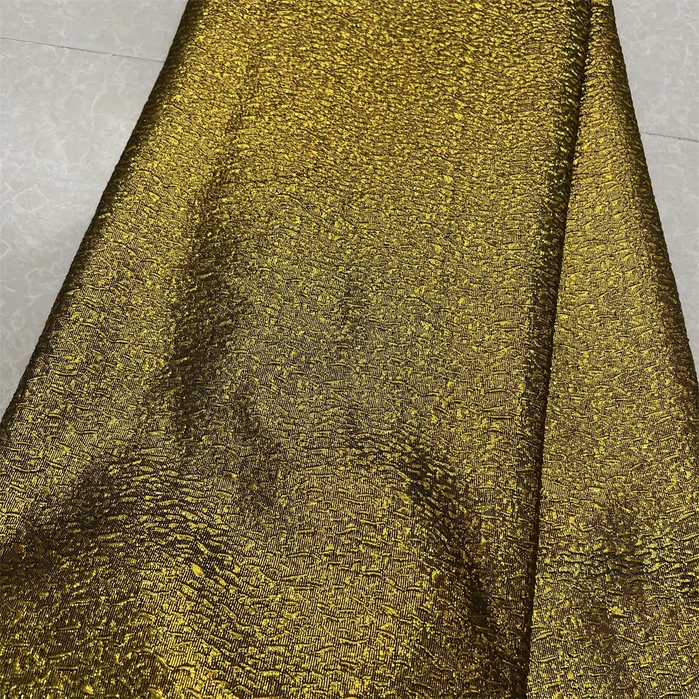 2024High Quality African Nigerian Tulle Lace Fabric Embroidery Silk Fabric French Dress Prom Party Gown For Sewing 5Yards YXZ130