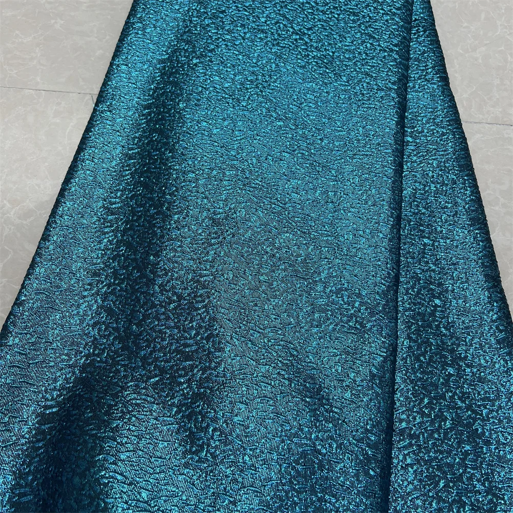 2024High Quality African Nigerian Tulle Lace Fabric Embroidery Silk Fabric French Dress Prom Party Gown For Sewing 5Yards YXZ130