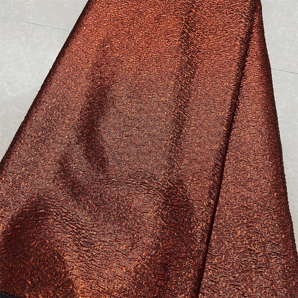 2024High Quality African Nigerian Tulle Lace Fabric Embroidery Silk Fabric French Dress Prom Party Gown For Sewing 5Yards YXZ130