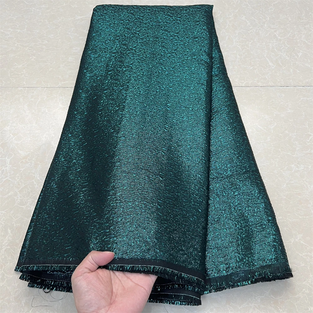 2024High Quality African Nigerian Tulle Lace Fabric Embroidery Silk Fabric French Dress Prom Party Gown For Sewing 5Yards YXZ130