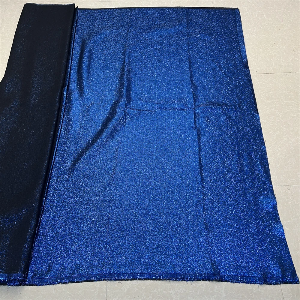 2024High Quality African Nigerian Tulle Lace Fabric Embroidery Silk Fabric French Dress Prom Party Gown For Sewing 5Yards YXZ130