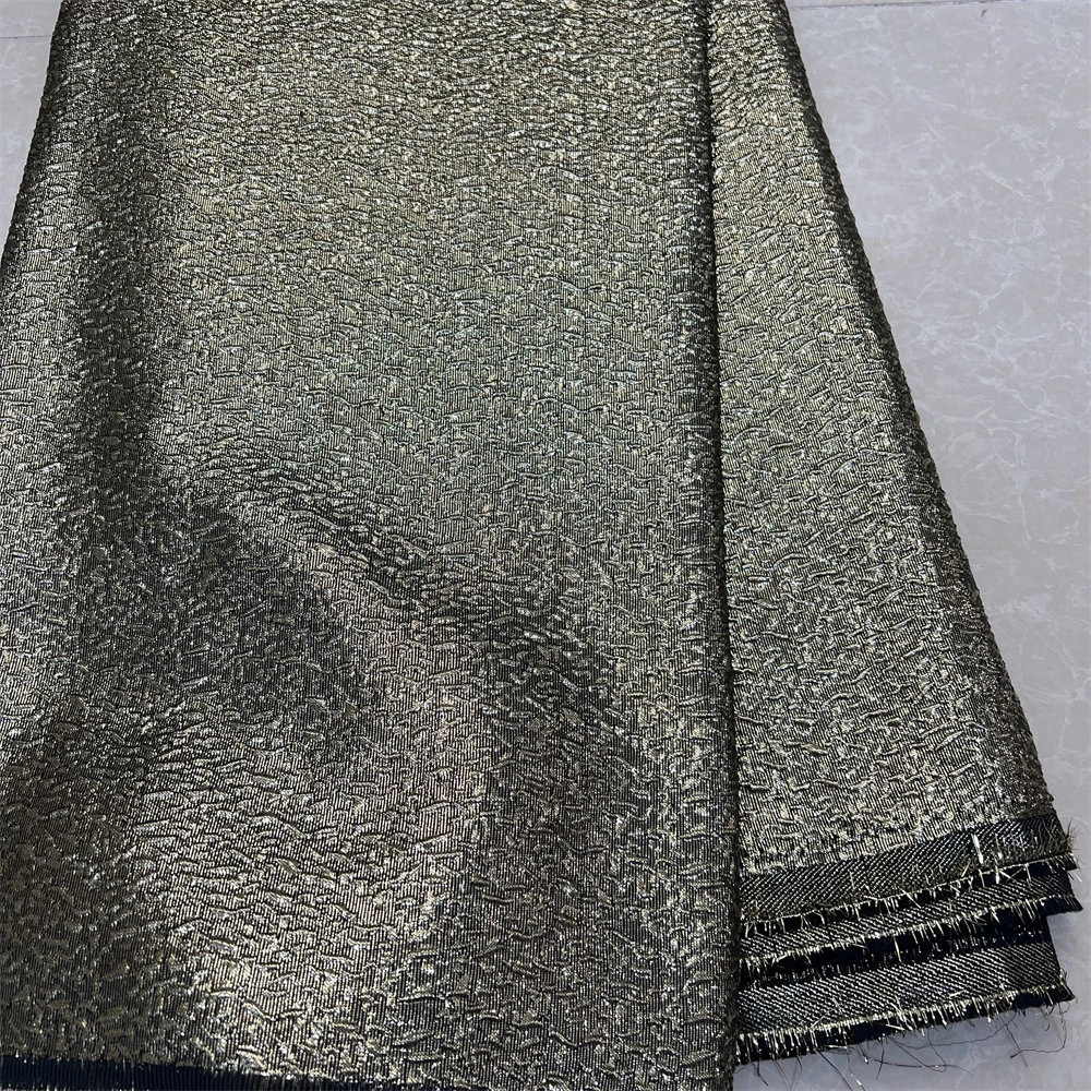 2024High Quality African Nigerian Tulle Lace Fabric Embroidery Silk Fabric French Dress Prom Party Gown For Sewing 5Yards YXZ130
