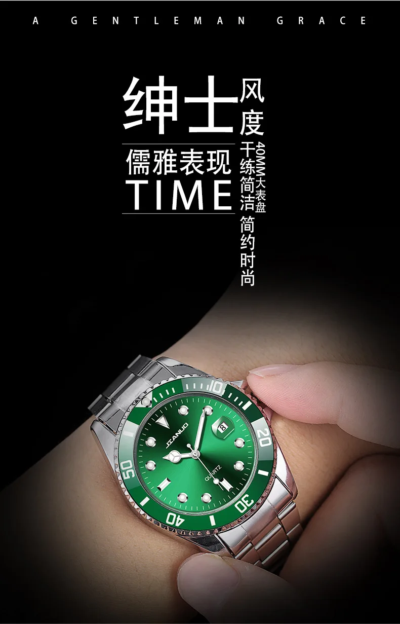 New Fashion Famous Man Luxury Calendar Quartz Watch Men Stainless Steel Casual Watches Reloj Hombre Male Wristwatches Gift Clock
