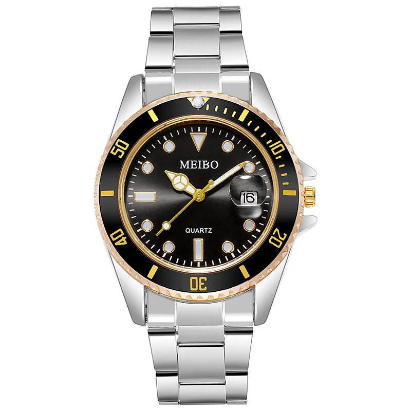 New Fashion Famous Man Luxury Calendar Quartz Watch Men Stainless Steel Casual Watches Reloj Hombre Male Wristwatches Gift Clock