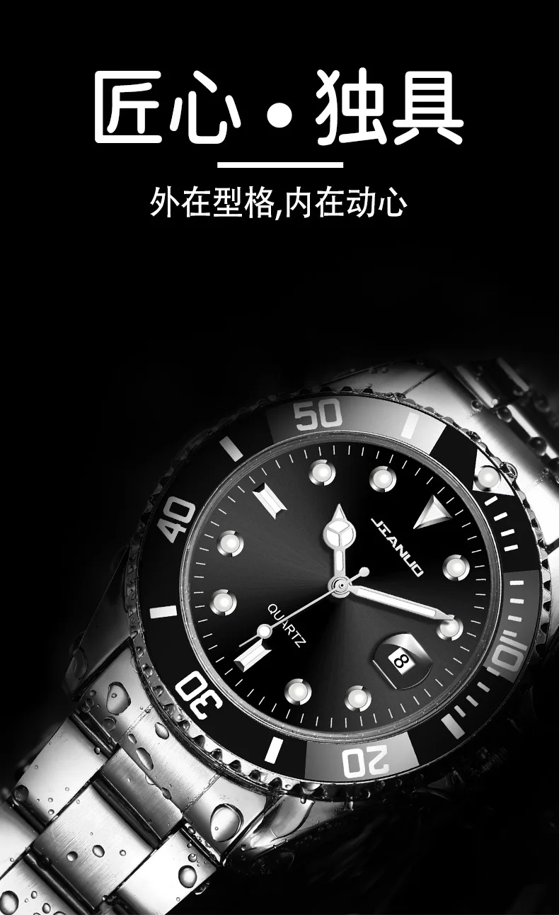 New Fashion Famous Man Luxury Calendar Quartz Watch Men Stainless Steel Casual Watches Reloj Hombre Male Wristwatches Gift Clock
