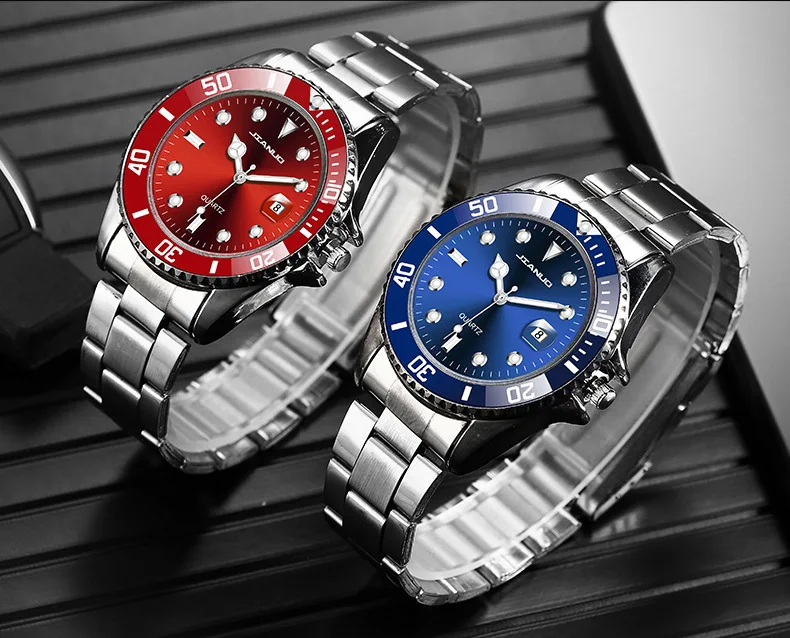 New Fashion Famous Man Luxury Calendar Quartz Watch Men Stainless Steel Casual Watches Reloj Hombre Male Wristwatches Gift Clock