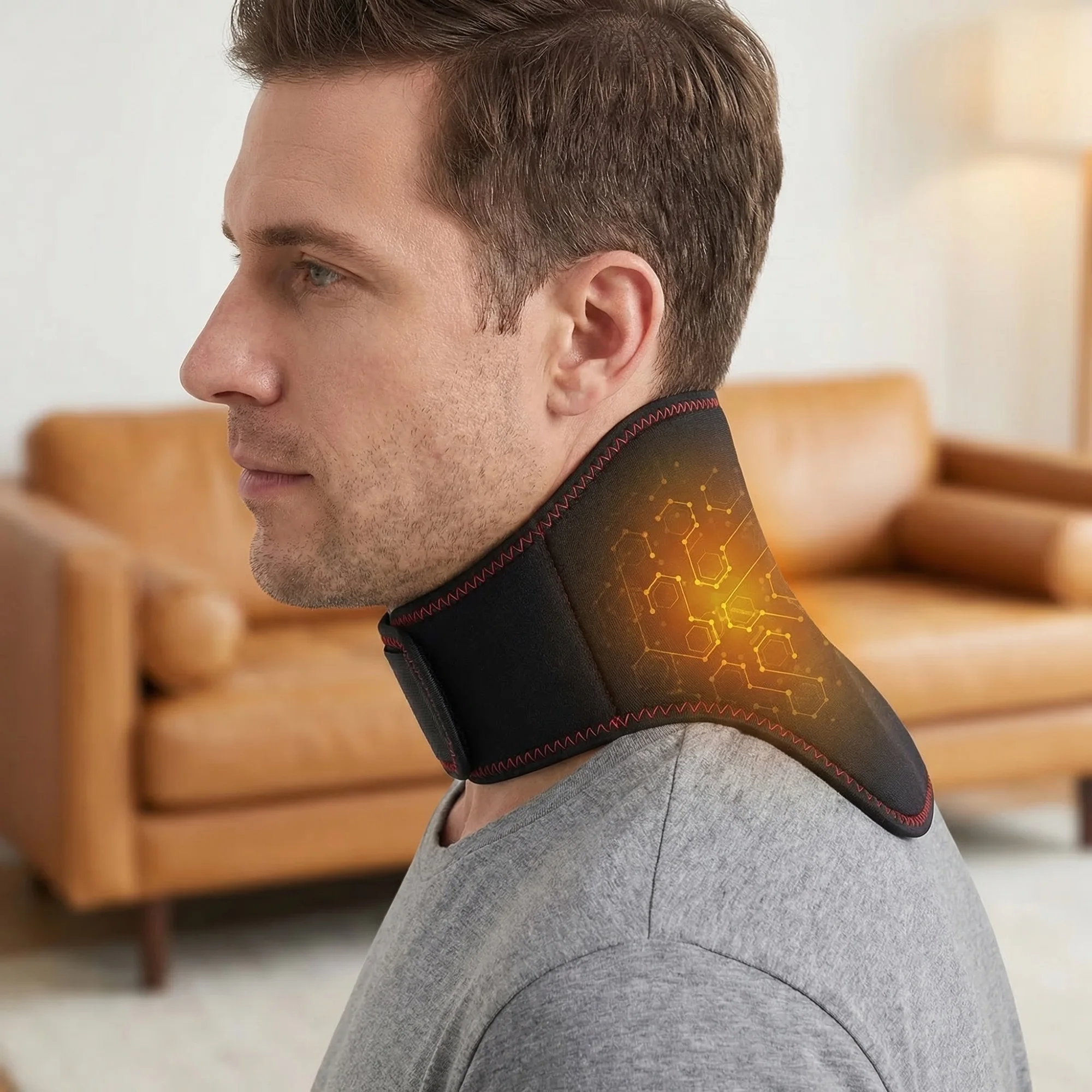 Home Use USB Heating Neck Support Neck Warm Sleeve Maintenance Hot Compress Neck Support Neck Brace Dropshipping Parental Gift