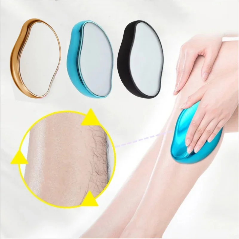 1/2/3pc Crystal Hair Eraser Gentle Painless Manual Epilator Reusable Nano Glass Hair Remover Exfoliation Body Legs Beauty Tools