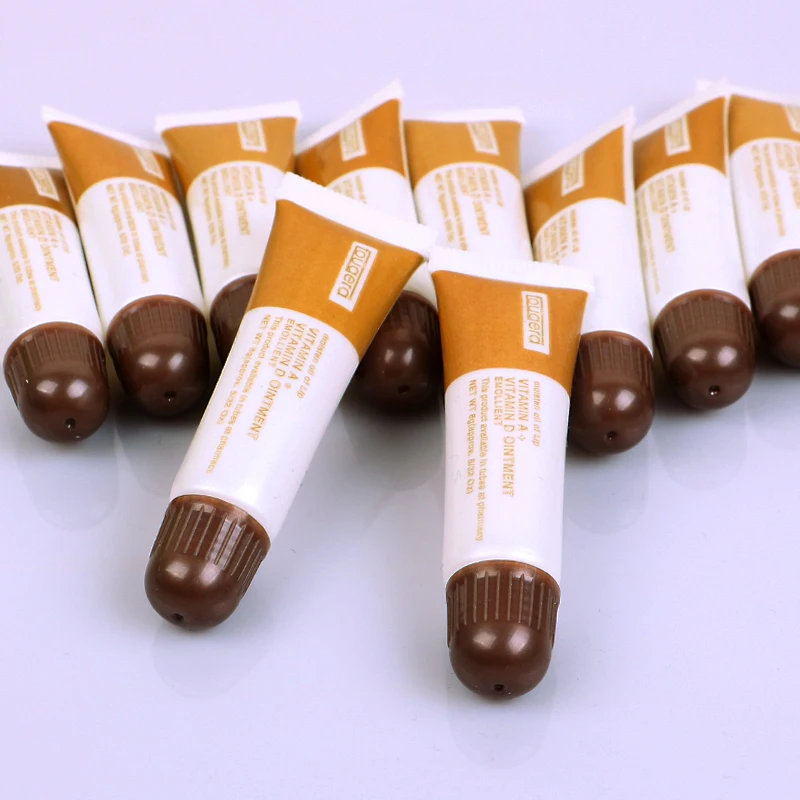 100pcs Vitamin A D Tattoo Aftercare Cream Gel Healing Skin Anti-Scar Preserve Color PMU Care Tattoo Accessories Brown