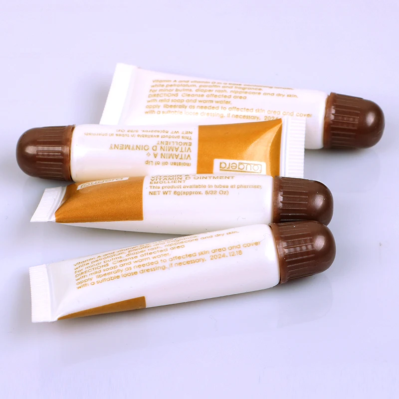 100pcs Vitamin A D Tattoo Aftercare Cream Gel Healing Skin Anti-Scar Preserve Color PMU Care Tattoo Accessories Brown