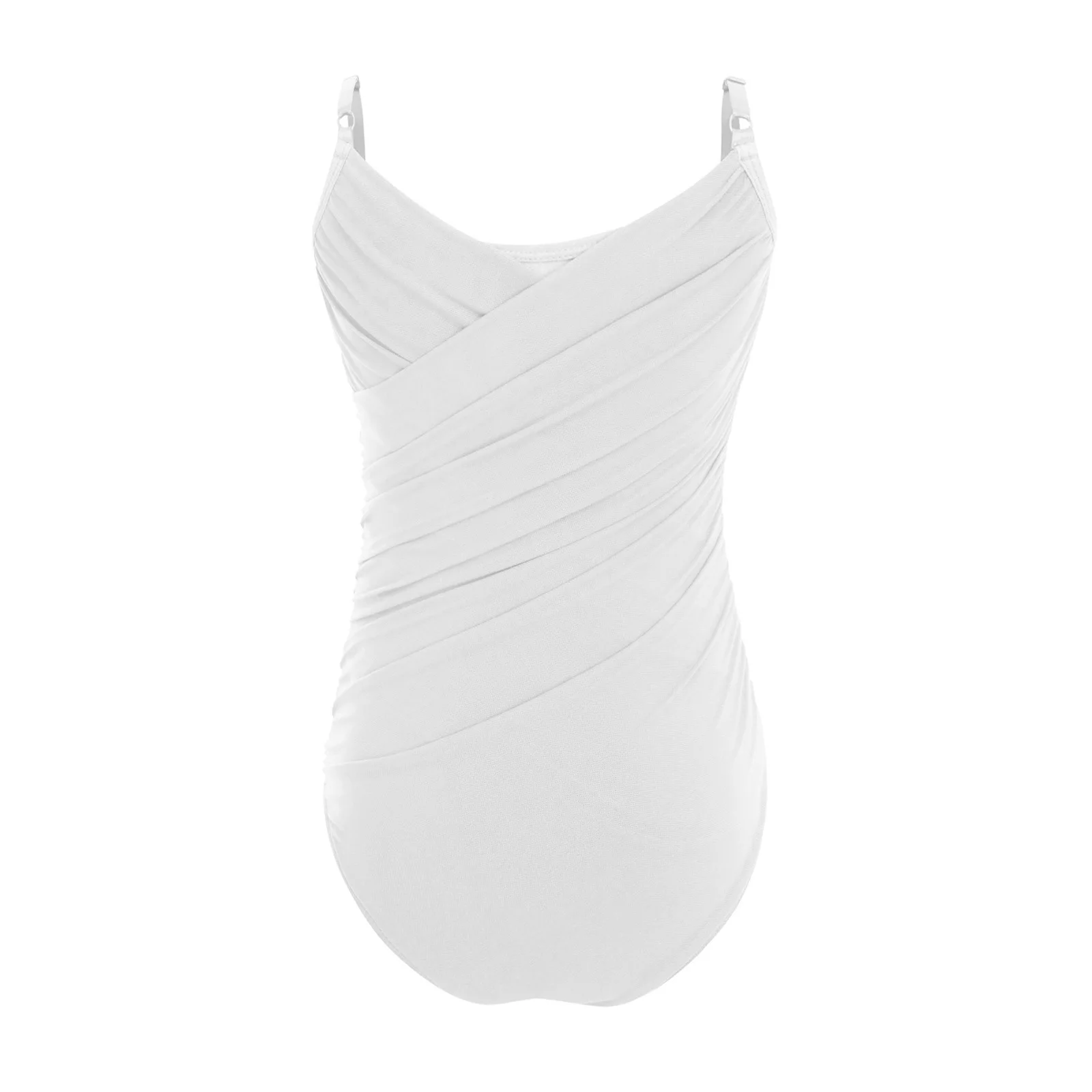 Kids Girls Ballet Warm-up Training Camisole Leotard Adjustable Spaghetti Straps Bodysuit for Ballet Gymnastics Stage Class Wear