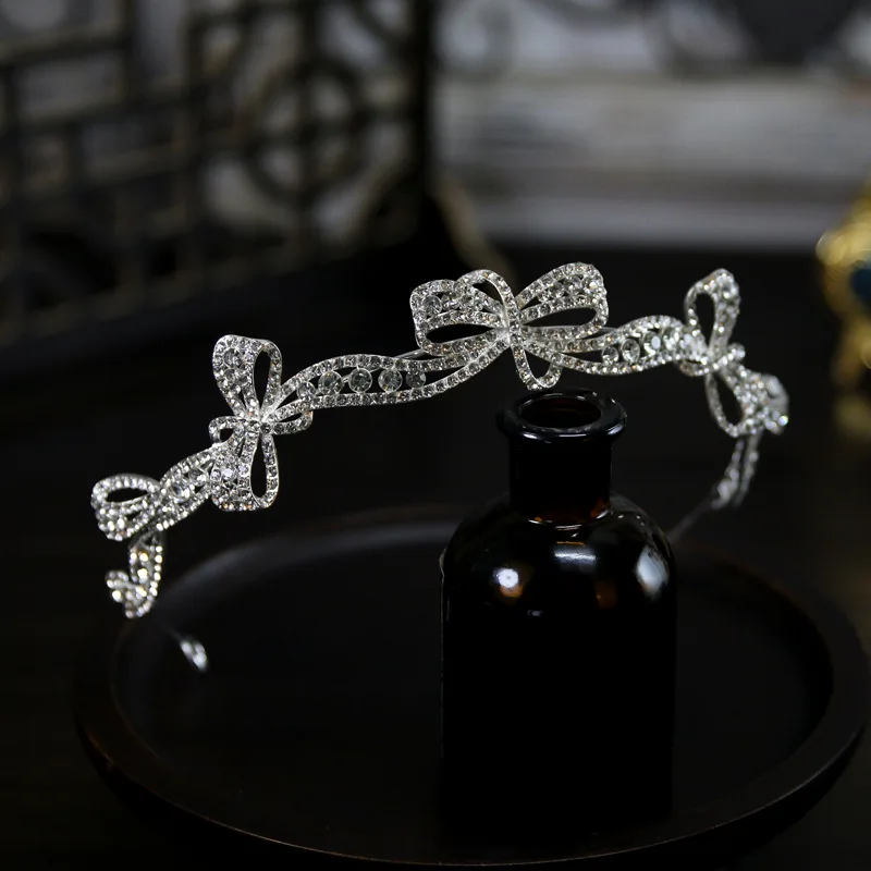 Bridal Hair Jewelry Big Large Headband Headpiece Brides Pageant Prom Rhinestones Crystal Crowns and Tiaras Wedding Accessories