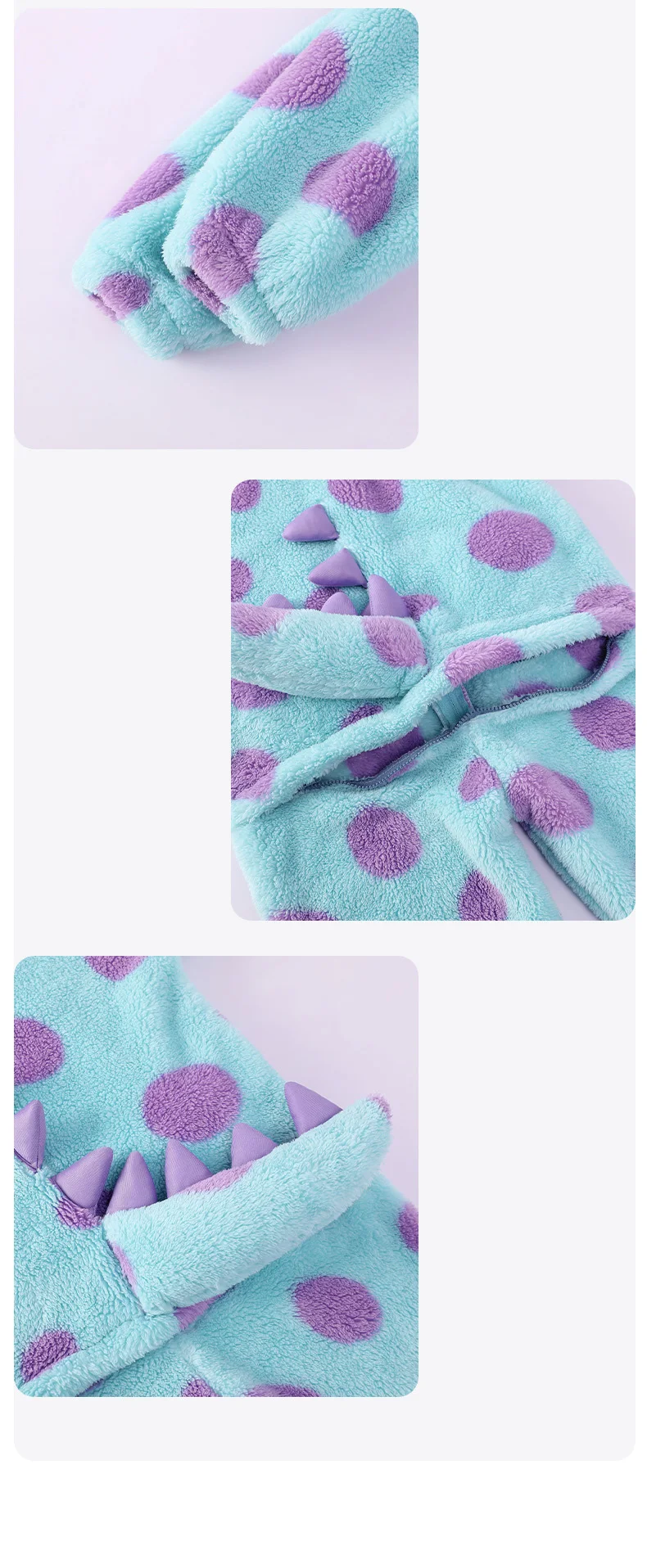 Family Monster Cosplay Sully Costume Blue Anime Outfit Coral Fleece Warm Women Men Boy Girl Halloween Christmas Onesie Jumpsuit