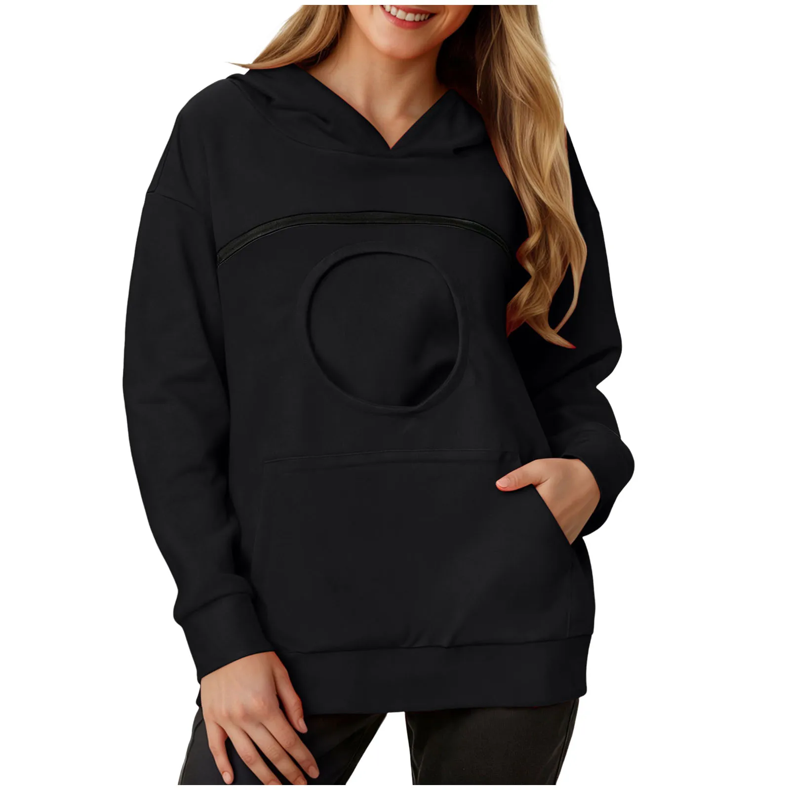 Hot Carry Pet Pocket Sweatshirt Winter Animal Pouch Hood Tops Autumn Winter Warm Hooded Sweatshirt Pet Carriers Loose Pullovers