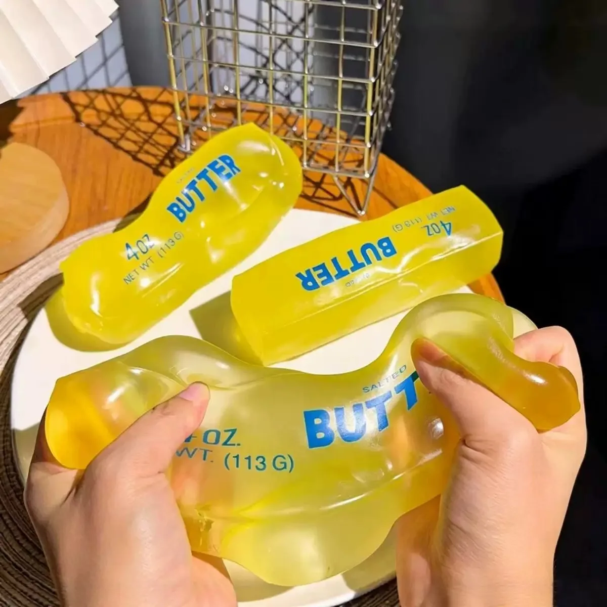 Simulated Butter Squishy Squeeze adult Toy Funny Soft Stress Relief Slow RisingRelief Game Squeeze Prank Toy adult Gift