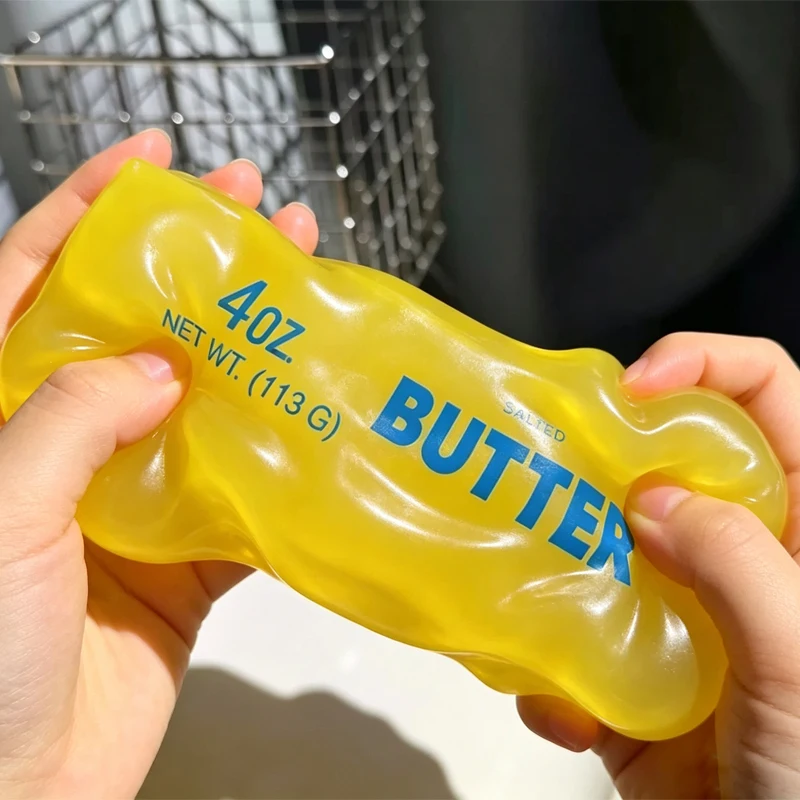 Simulated Butter Squishy Squeeze adult Toy Funny Soft Stress Relief Slow RisingRelief Game Squeeze Prank Toy adult Gift