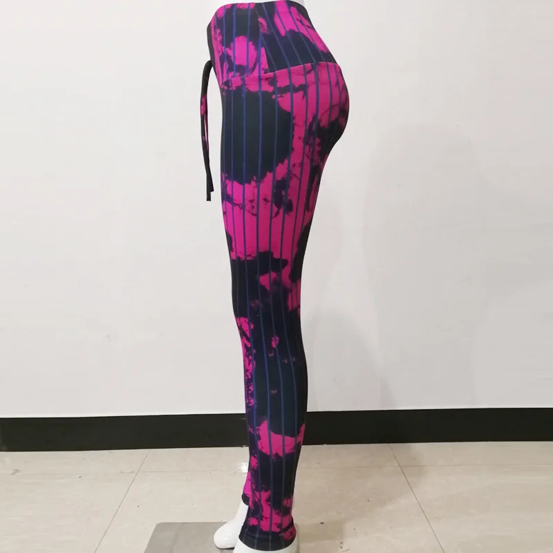 New Scrunch Butt Yoga Leggings Push Up Skinny Slim Pencil Pants Fitness Print Floral Running Sportswear Casual Trousers