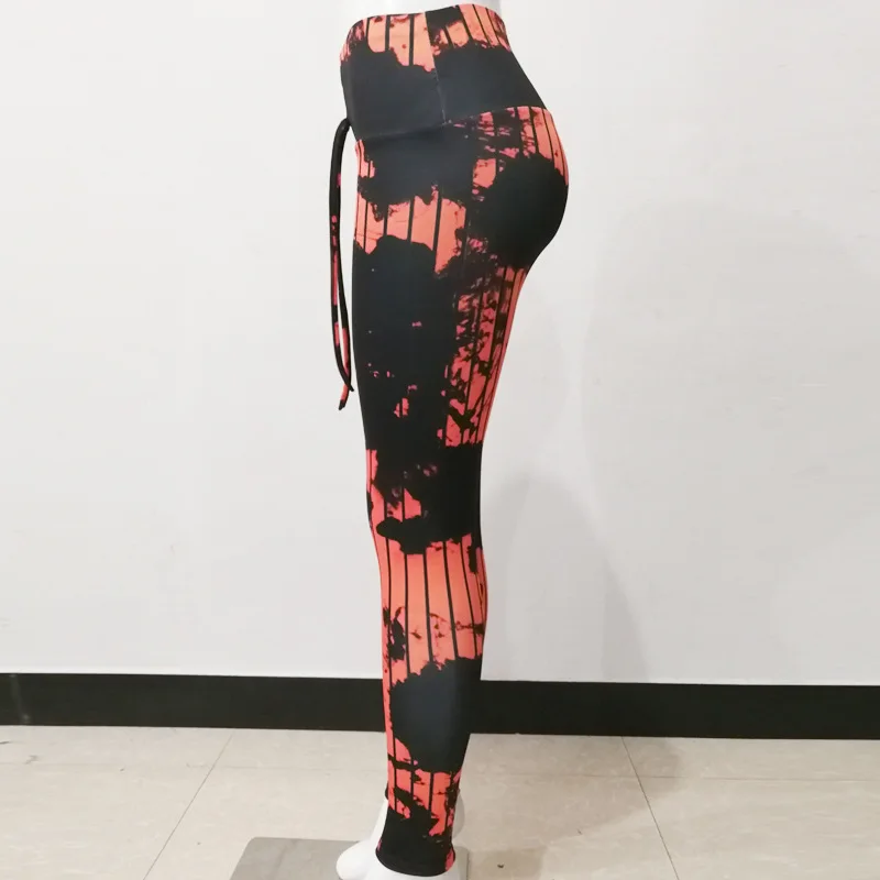 New Scrunch Butt Yoga Leggings Push Up Skinny Slim Pencil Pants Fitness Print Floral Running Sportswear Casual Trousers