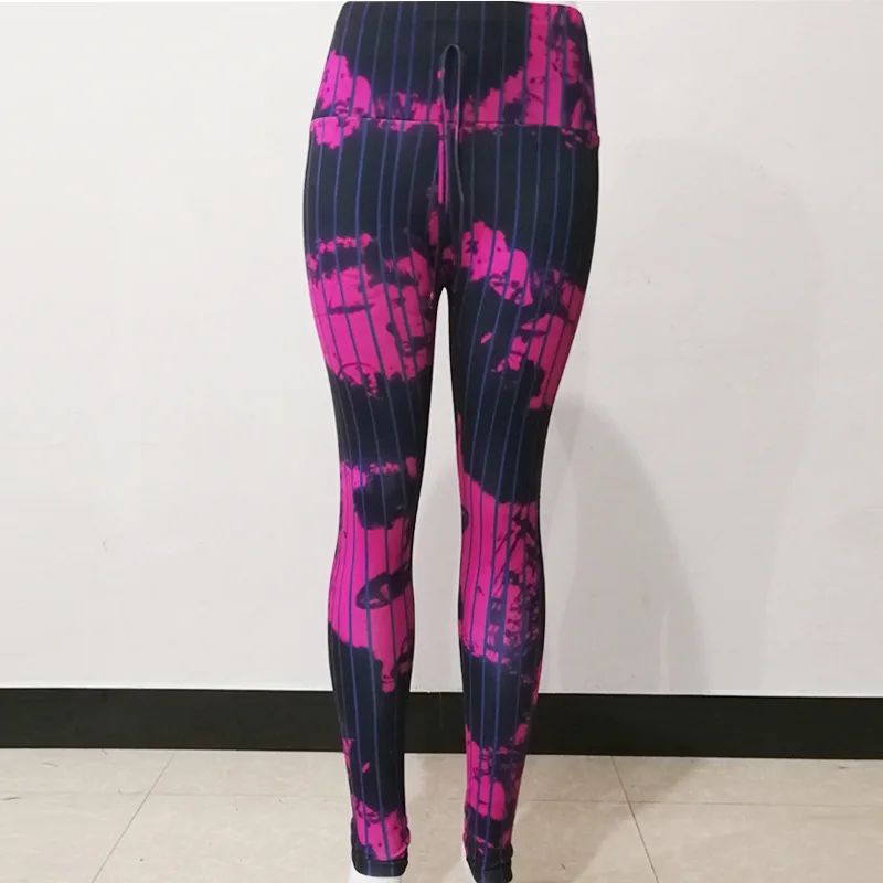 New Scrunch Butt Yoga Leggings Push Up Skinny Slim Pencil Pants Fitness Print Floral Running Sportswear Casual Trousers