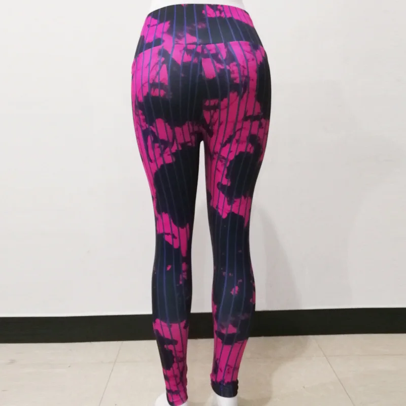 New Scrunch Butt Yoga Leggings Push Up Skinny Slim Pencil Pants Fitness Print Floral Running Sportswear Casual Trousers