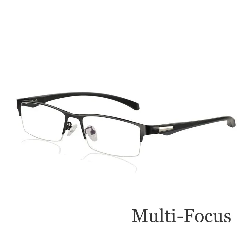 TR90 Titanium Multifocal Reading Glasses Photochromic Men Women Progressive Bifocal Anti Blue Ray UV Protect Presbyopic Glasses