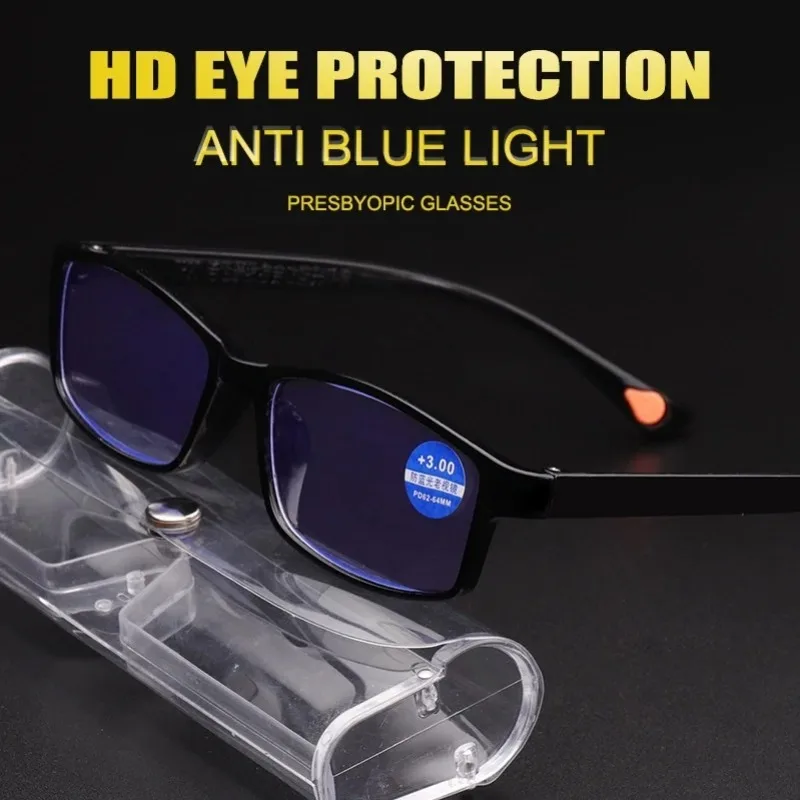 Unisex Reading Glasses Men Women Ultra-light Portable Presbyopia Eyeglass +1.0 1.5 2.0