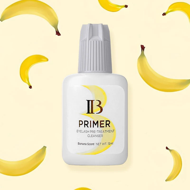 1 Bottle IBeauty Super Bonder Banana Primer Fake Eyelash Extension Fast Dry Long Lasting Korea Booster Strong Adhesive Supplies