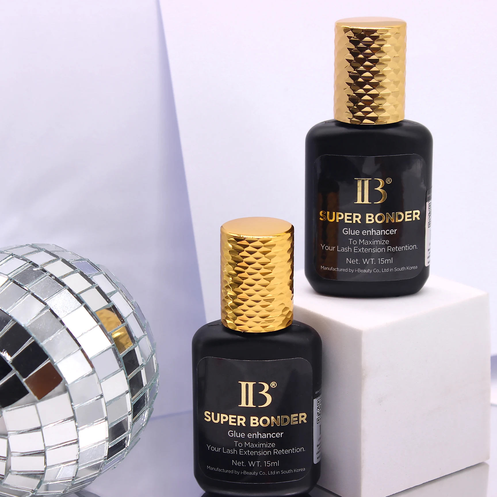 1 Bottle IBeauty Super Bonder Banana Primer Fake Eyelash Extension Fast Dry Long Lasting Korea Booster Strong Adhesive Supplies