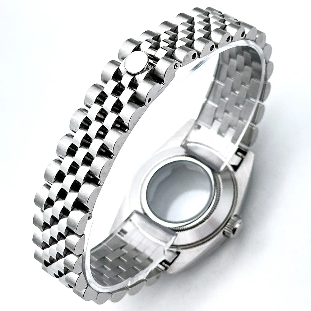 31mm NH05 Watch Case For Girl Woman Datejust Accessories 316L Steel Fit NH05 NH06 Movement 24.5mm Dial Jubilee Band Mod Parts