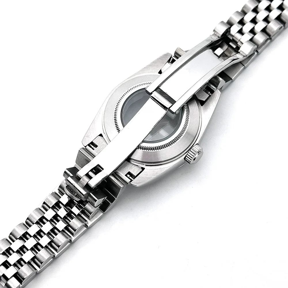 31mm NH05 Watch Case For Girl Woman Datejust Accessories 316L Steel Fit NH05 NH06 Movement 24.5mm Dial Jubilee Band Mod Parts