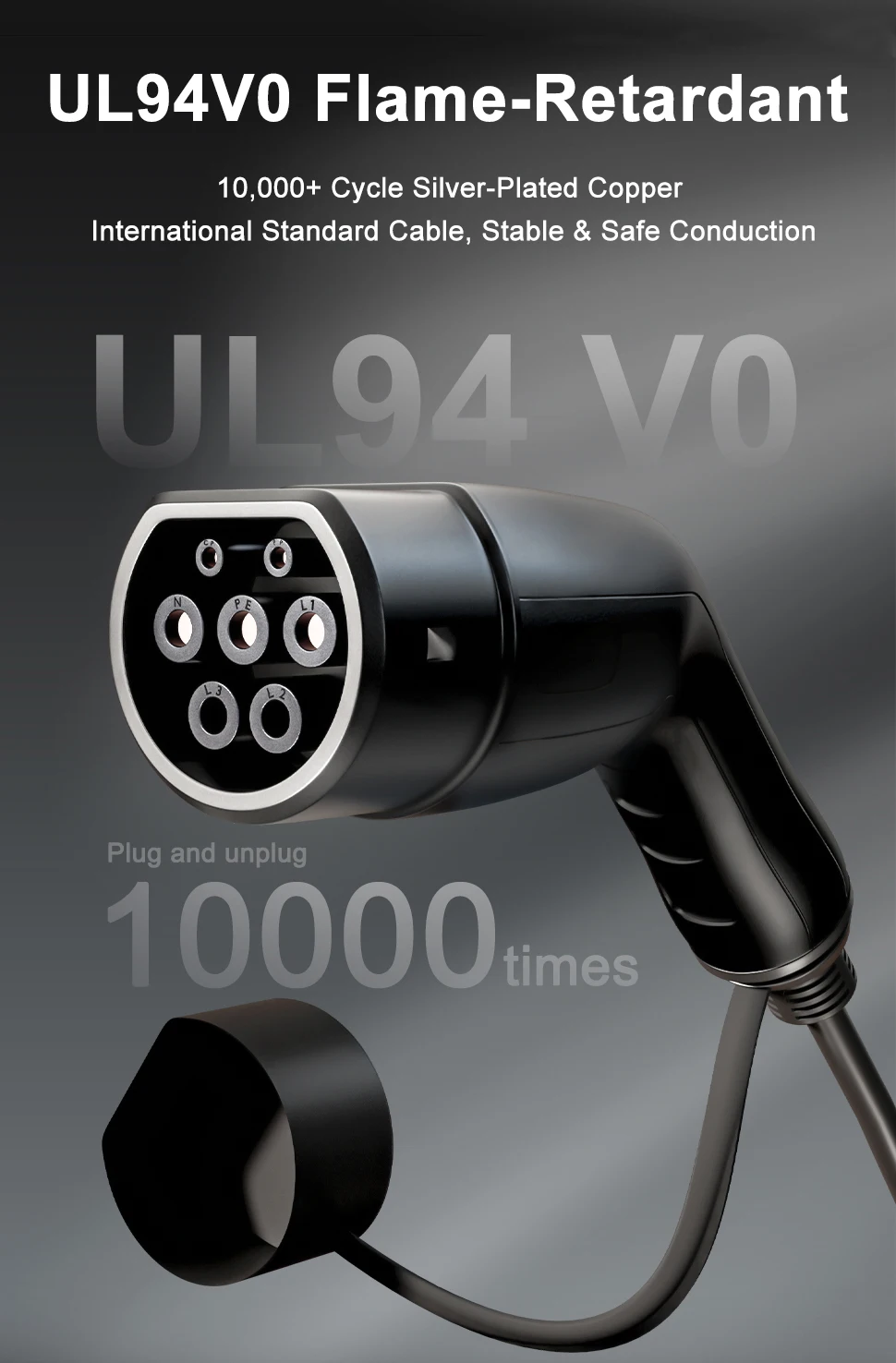 TAYNIU 3.5KW 16A Portable EV Charger NEMA5-15 Plug Type 2 GB/T Type 1 J1772 Electric Car Charger for BYD Changan Aedo Plus