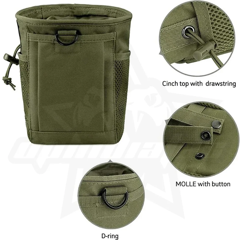 OPHIDIAN Hunting Magazine Recovery Bag Molle Trash Bag, Magazine Ammunition Bag, Belt Waist Bag Adjustable Holster Bag