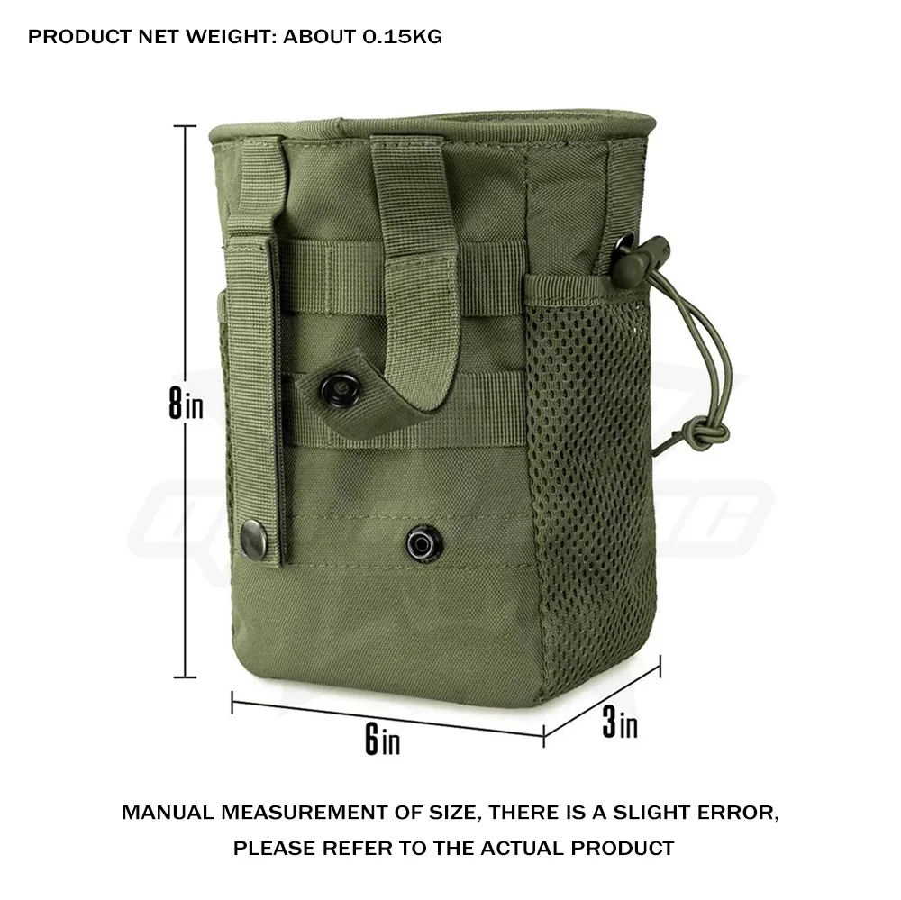 OPHIDIAN Hunting Magazine Recovery Bag Molle Trash Bag, Magazine Ammunition Bag, Belt Waist Bag Adjustable Holster Bag