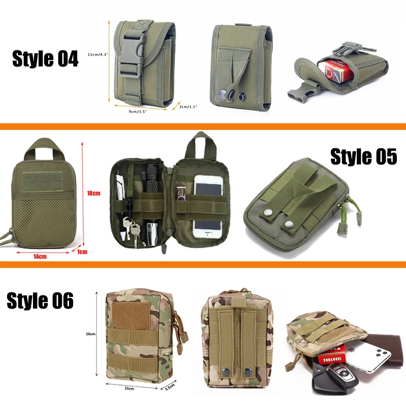 Ophidian Bags Molle Pouches Gear Waist Bag Men Phone Pouch Camping Hunting Accessories Belt Fanny Pack EDC Pack