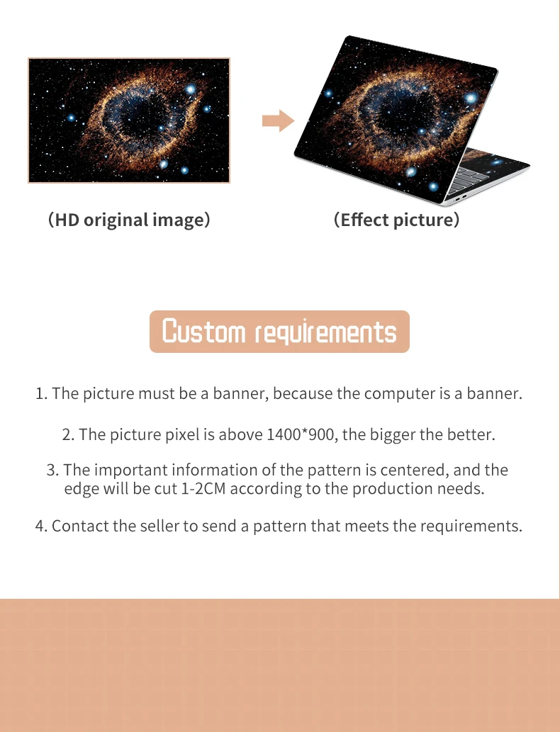 DIY Universal Laptop Cover Sticker Skins 2pcs 13.3"14"15.6"17.3" Skin Starry Sky Decorate Decal for Macbook /Lenovo/Asus/Hp/Acer