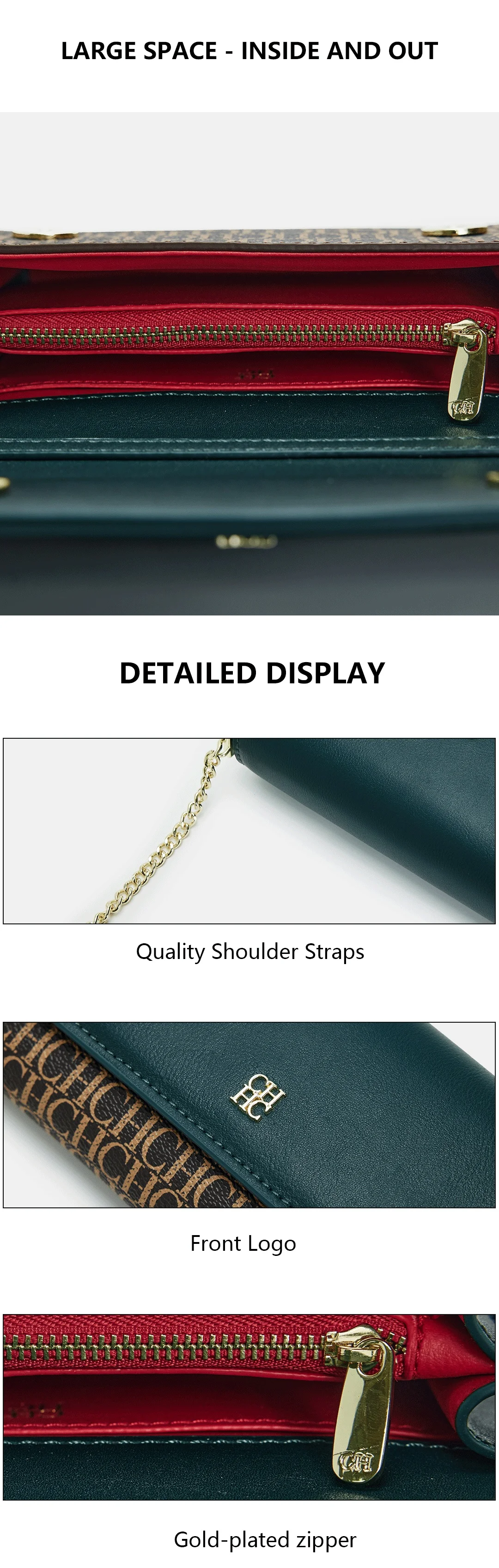 CH Clutch Bag Women Chain Crossbody Bag Designer Shoulder Handbag Evening Party Gift Purse For Ladies