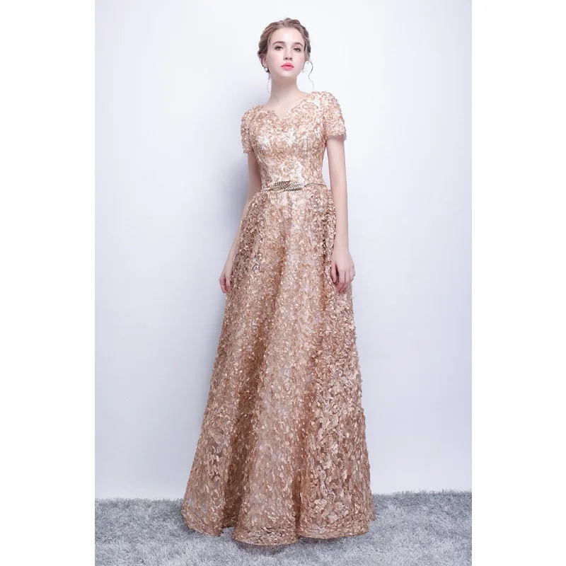 2026 New Women S High Quality Sequin Banquet Host Noble and Elegant Long Dress Dignified and Atmospheric Slim Fit Wedding Gown