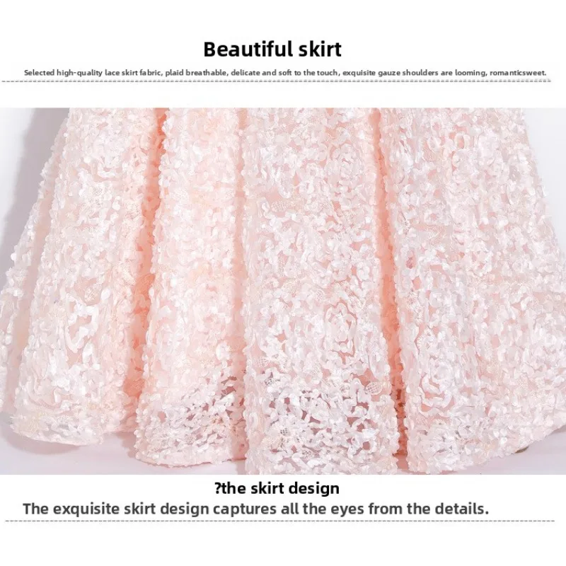 2026 New Women S High Quality Sequin Banquet Host Noble and Elegant Long Dress Dignified and Atmospheric Slim Fit Wedding Gown