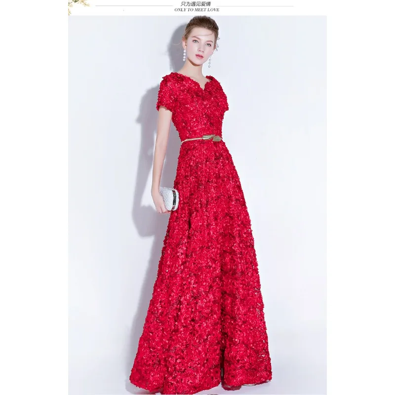 2026 New Women S High Quality Sequin Banquet Host Noble and Elegant Long Dress Dignified and Atmospheric Slim Fit Wedding Gown