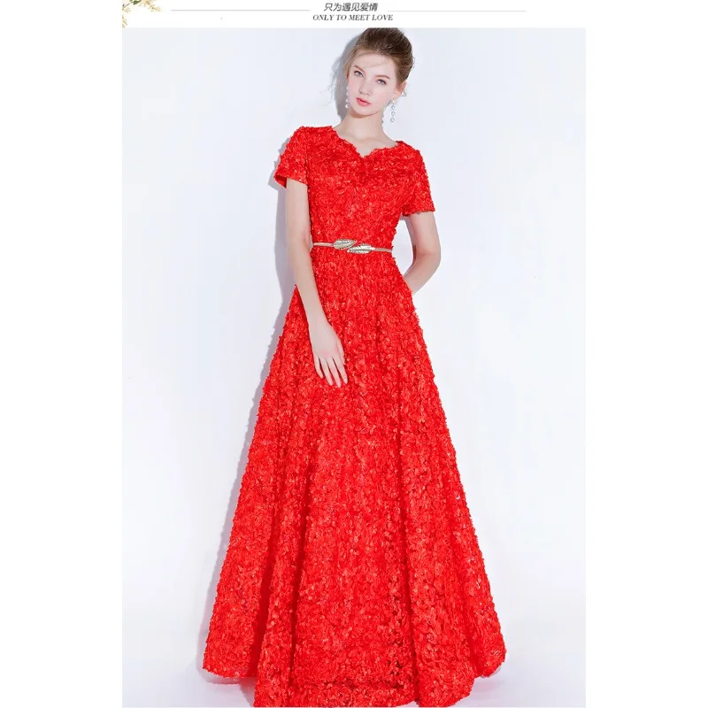 2026 New Women S High Quality Sequin Banquet Host Noble and Elegant Long Dress Dignified and Atmospheric Slim Fit Wedding Gown