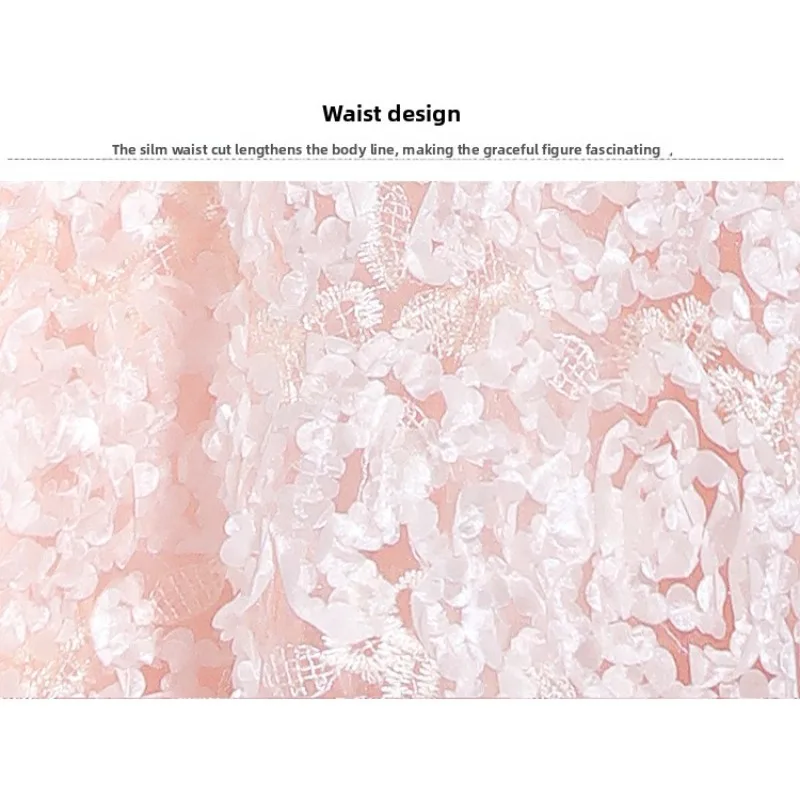 2026 New Women S High Quality Sequin Banquet Host Noble and Elegant Long Dress Dignified and Atmospheric Slim Fit Wedding Gown