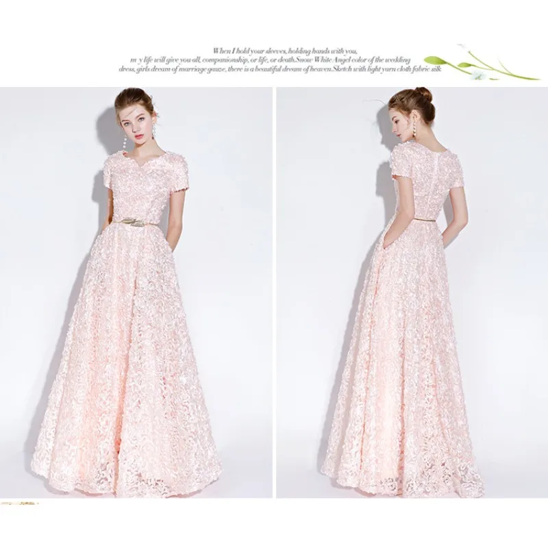2026 New Women S High Quality Sequin Banquet Host Noble and Elegant Long Dress Dignified and Atmospheric Slim Fit Wedding Gown