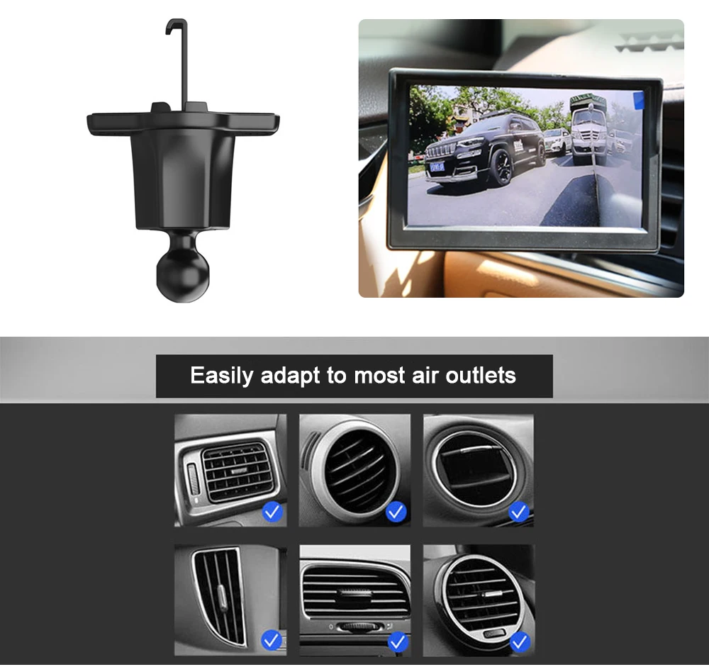 Car AHD 5-Inch Digital Side View Monitoring Mirror System,Night Vision HD 720P Side View Blind Spot Camera,Available In 3 Colors
